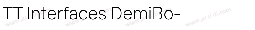 TT Interfaces DemiBo字体转换